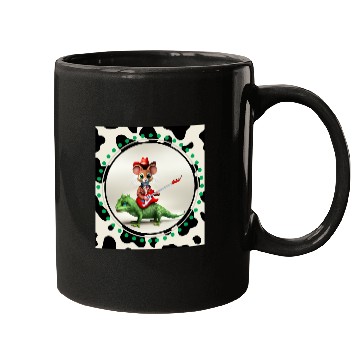 Discover Mouse on Lizard Playing Guitar Mugs