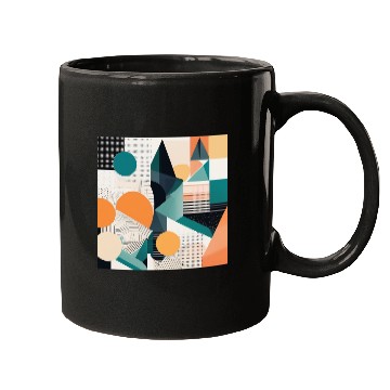 Discover Minimalist Geometric Design with Depth Illusion Mugs