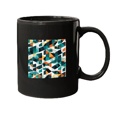 Discover Minimalist Geometric Design with Depth Illusion Mugs