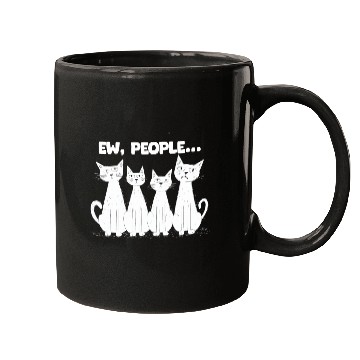 Discover Ew, People (White Cats) Mugs
