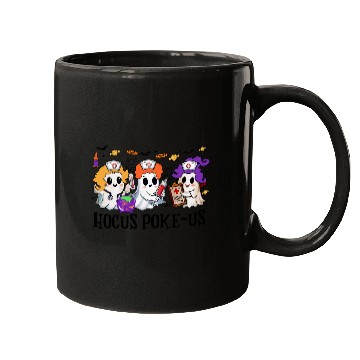 Discover Hocus Poke us Witch Nurse Halloween Mugs