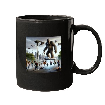 Discover Sasquatch Hoverboard Defender Mugs