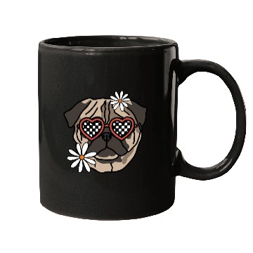 Discover Pug retro Dog Mugs