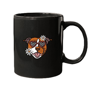 Discover Staffordshire Brown Retro Dog Mugs