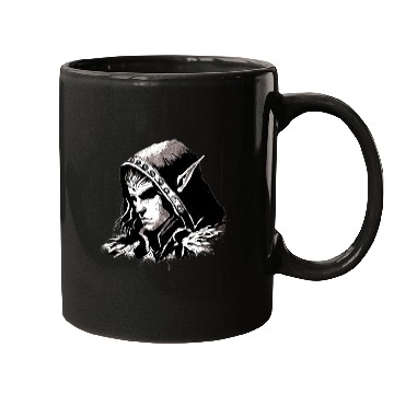 Discover Dark Elf Archmage Illustration Mugs