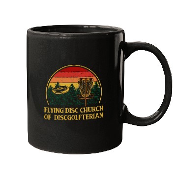 Discover Flying Disc Church Funny Disc Golf Humor Golfer Da Mugs