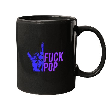 Discover Fuck pop charts music heavy metal fun hand gesture Mugs