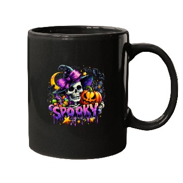Discover Halloween Spooky Season Witch Skeleton Mugs