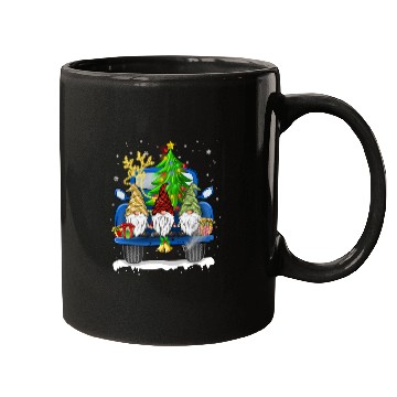 Discover Christmas Truck Cute Gnomes Mugs