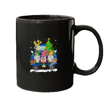 Discover Christmas Truck Cute Gnomes Mugs