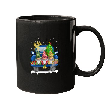 Discover Christmas Truck Cute Gnomes Mugs