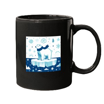 Discover Polar Bear in Winter Wonderland Mugs