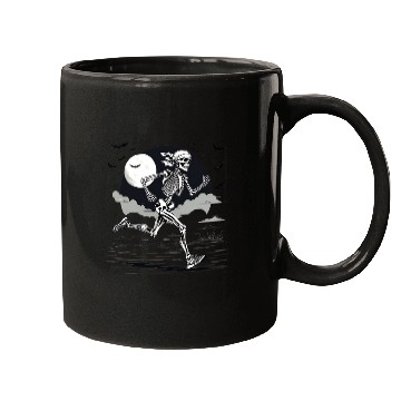 Discover Midnight Marathon: Skeleton's Sprint Mugs