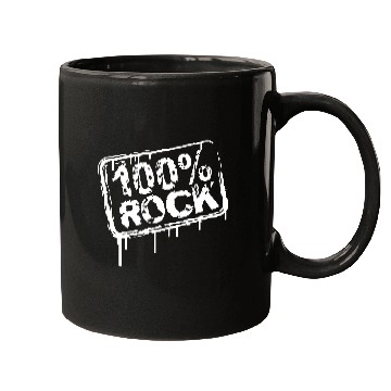 Discover 100 % Percent Rock Music Graffiti Drops Text Stamp Mugs