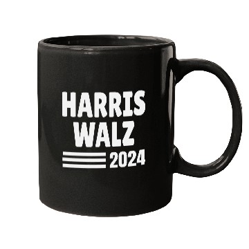 Discover Kamala Walz 2024 White Print Edition Mugs