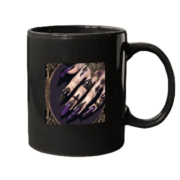 Discover Gothic Fantasy Halloween Nails Mugs