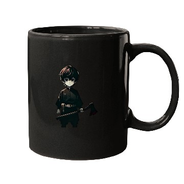 Discover Boy & Axe Anime Mugs