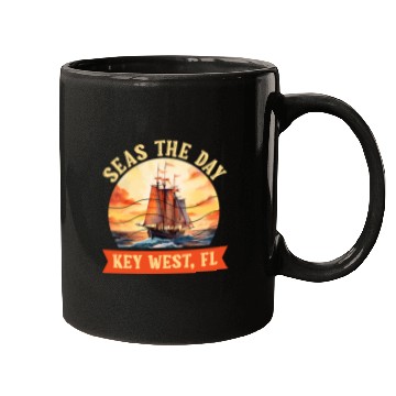 Discover Florida Keys SEAS THE DAY IN KEY-WEST FLORIDA Mugs