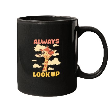 Discover Giraffe Always Look Up Mugs