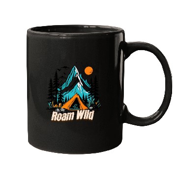 Discover Roam Wild, Rv & Camping life Mugs