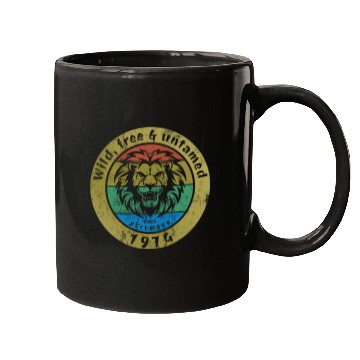 Discover 50th birthday Wild, free & untamed since 12/1974 Mugs