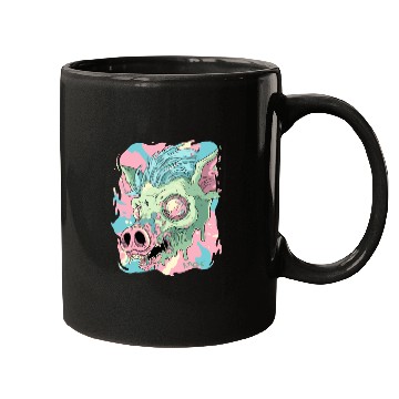 Discover Psychedelic Dreams Pig Mugs