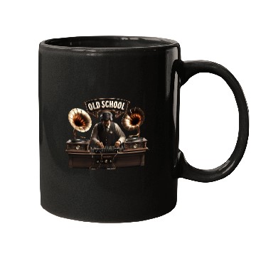 Discover Old School DJ Retro Vibes Mugs
