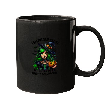 Discover Halloween Wicked Cute Green Witch Mugs