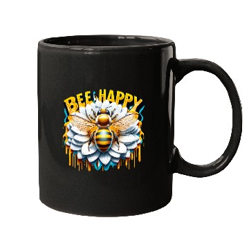Discover Bee Happy Mugs
