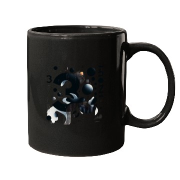 Discover Abstract Lucky number 3 Mugs