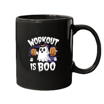 Discover Workout Is Boo Gym Fitness Halloween Top Mugs