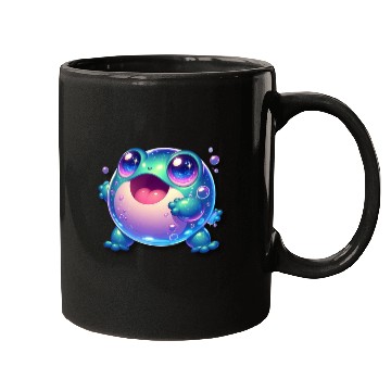 Discover funny cute green frog Mugs