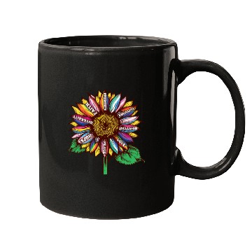 Discover lgbtq sunflower rainbow flags Diversity Human Righ Mugs