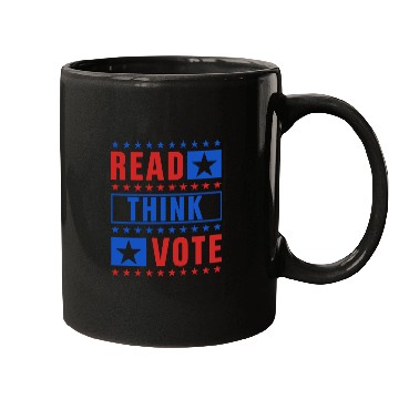 Discover Read Think Vote - Election Mugs