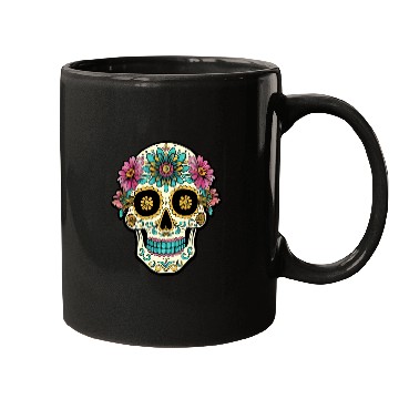 Discover Day of the Dead Sugar Skull, Flippin Sweet Gear Mugs