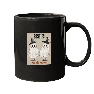 Discover Retro Ghost Besties for the Resties Top Mugs