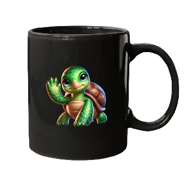 Discover Adorable Waving Turtle Mugs