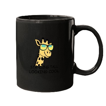 Discover Giraffe in Sunglasses Mugs
