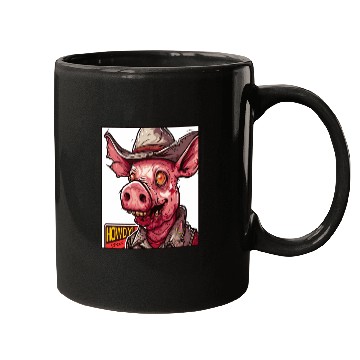 Discover hillbilly redneck zombie cowboy pig Mugs