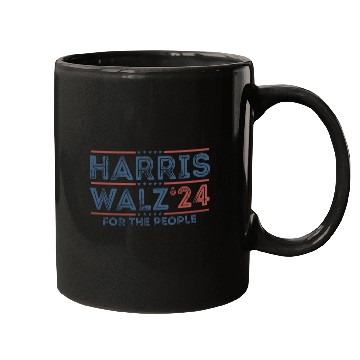 Discover Harris Walz 2024 Funny Cat Election Kamala Harris Mugs