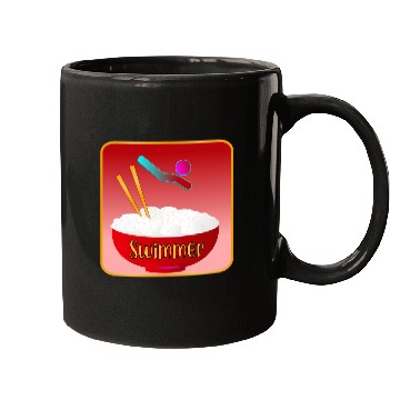 Discover SWIMMER SWIM RICE BOWL Mugs