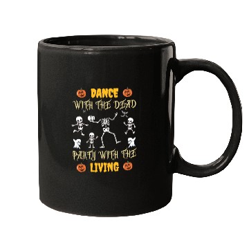 Discover Halloween Dead Dance Party Mugs design