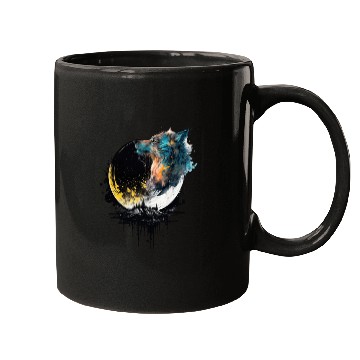 Discover Fullmoon Wolf Mugs