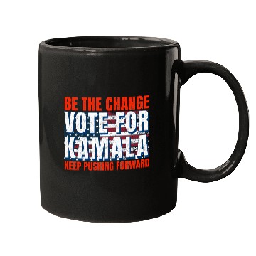Discover Be the Change - Vote for KamalaHarris. US Election Mugs
