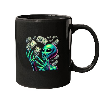 Discover Alien Money Splash Mugs