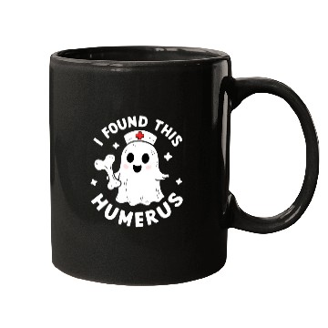 Discover I Found This Humerus Funny Halloween For Nurses Mugs