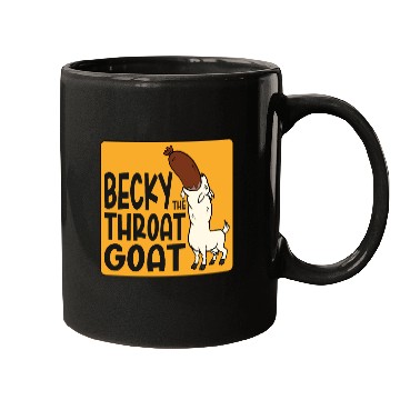 Discover Becky the Throat Goat Mugs