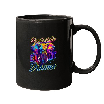 Discover Elephant Psychedelic Elephant Dreams Mugs