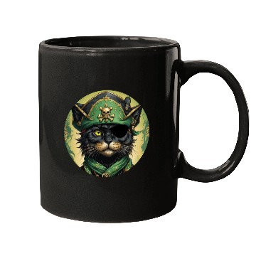 Discover Pirate cat Mugs