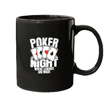 Discover Poker Night Where Legends Are Made Mugs